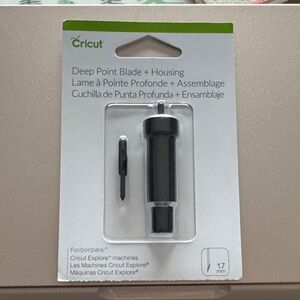 New! Cricut Black Deep Point Blade with Housing for Explore